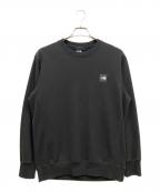 THE NORTH FACEザ ノース フェイス）の古着「Heather Logo Crew」｜ブラック