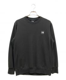 THE NORTH FACE（ザ ノース フェイス）の古着「Heather Logo Crew」｜ブラック