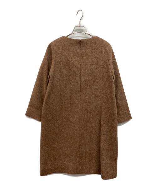 45R（フォーティファイブ・アール）45R (フォーティファイブ・アール) LOVATツイードワンピース ブラウンの古着・服飾アイテム