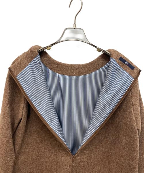 45R（フォーティファイブ・アール）45R (フォーティファイブ・アール) LOVATツイードワンピース ブラウンの古着・服飾アイテム