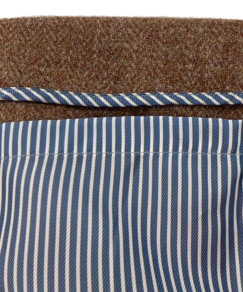 45R（フォーティファイブ・アール）45R (フォーティファイブ・アール) LOVATツイードワンピース ブラウンの古着・服飾アイテム