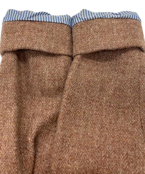 45R（フォーティファイブ・アール）45R (フォーティファイブ・アール) LOVATツイードワンピース ブラウンの古着・服飾アイテム