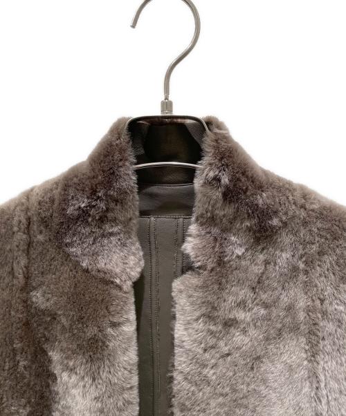 CELINE（セリーヌ）CELINE (セリーヌ) リバーシブルムートンコート モカ サイズ:38の古着・服飾アイテム