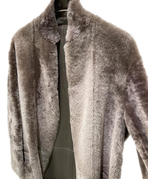 CELINE（セリーヌ）CELINE (セリーヌ) リバーシブルムートンコート モカ サイズ:38の古着・服飾アイテム
