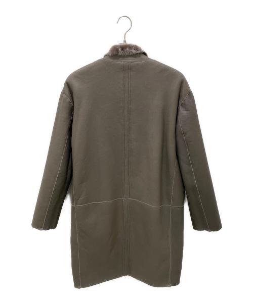 CELINE（セリーヌ）CELINE (セリーヌ) リバーシブルムートンコート モカ サイズ:38の古着・服飾アイテム