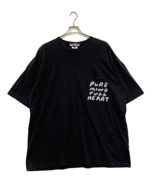 BLACK COMME des GARCONS（ブラックコムデギャルソン）BLACK COMME des GARCONS (ブラックコムデギャルソン) NIKE (ナイキ) OversizeSideMessagePrintTee ブラック サイズ:Lの古着・服飾アイテム