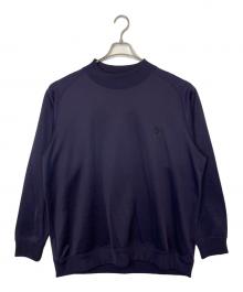 Needles×BORN FREE（ニードルズ×ボーンフリー）の古着「Needles × BORNFREE 別注ロングスリーブ モックネックティー」｜パープル