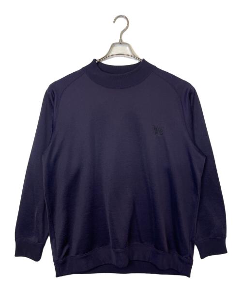 Needles（ニードルズ）Needles (ニードルズ) BORN FREE (ボーンフリー) Needles × BORNFREE 別注ロングスリーブ モックネックティー パープル サイズ:XLの古着・服飾アイテム