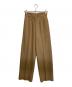 CINOH（チノ）の古着「WOOL JERSEY PINTUCK PANTS」｜ブラウン