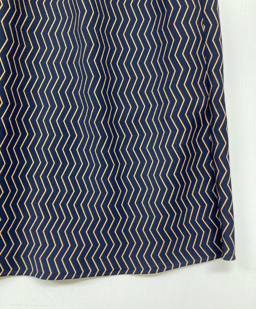 STEVEN ALAN（スティーブンアラン）STEVEN ALAN (スティーブンアラン) ジグザグ プリント スカート ネイビー サイズ:Sの古着・服飾アイテム