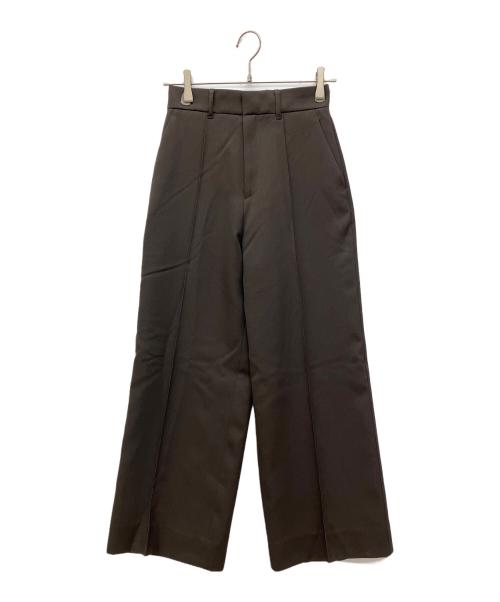 NEAU（ニュー）NEAU (ニュー) スラックス　センタープレスストレートパンツ ブラウン サイズ:SIZE 0の古着・服飾アイテム