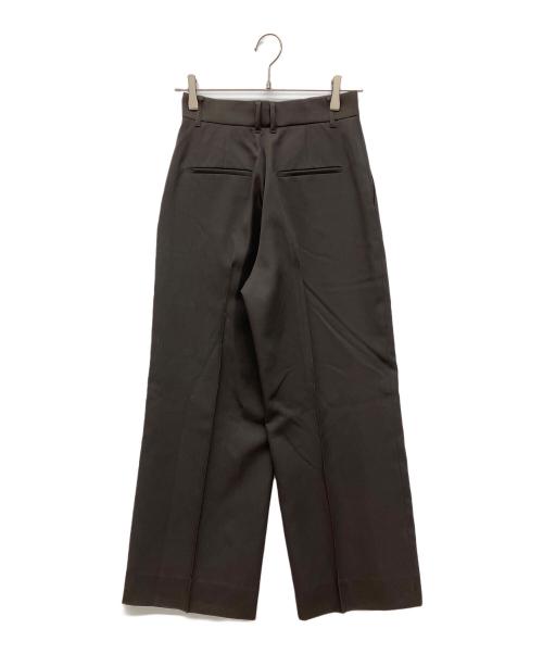 NEAU（ニュー）NEAU (ニュー) スラックス　センタープレスストレートパンツ ブラウン サイズ:SIZE 0の古着・服飾アイテム