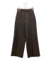 NEAU（ニュー）の古着「スラックス　センタープレスストレートパンツ」｜ブラウン