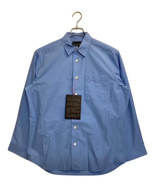 MAISON SPECIAL（メゾンスペシャル）MAISON SPECIAL (メゾンスペシャル) Suvin Cotton Typewriter Regular-Fit Shirt ブルーの古着・服飾アイテム