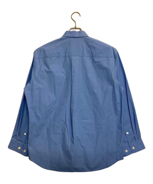 MAISON SPECIAL（メゾンスペシャル）MAISON SPECIAL (メゾンスペシャル) Suvin Cotton Typewriter Regular-Fit Shirt ブルーの古着・服飾アイテム