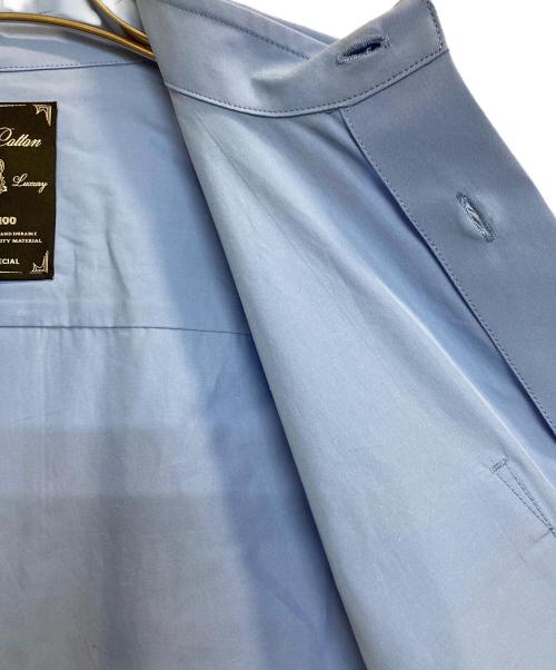 MAISON SPECIAL（メゾンスペシャル）MAISON SPECIAL (メゾンスペシャル) Suvin Cotton Typewriter Regular-Fit Shirt ブルーの古着・服飾アイテム