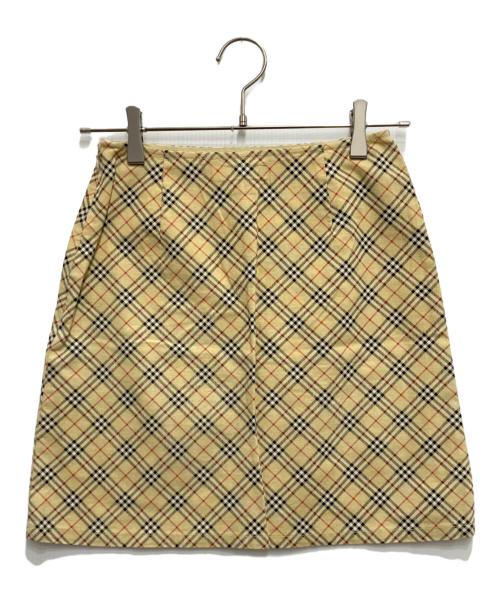 BURBERRY BLUE LABEL（バーバリー ブルー レーベル）BURBERRY BLUE LABEL (バーバリー ブルー レーベル) ノバチェックミニスカート ベージュ サイズ:36の古着・服飾アイテム