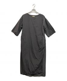 maturely（マチュアリー）の古着「Nylon and Ripstop Escargot Dress」｜グレー