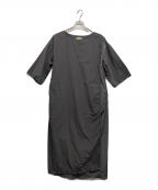 maturelyマチュアリー）の古着「Nylon and Ripstop Escargot Dress」｜グレー
