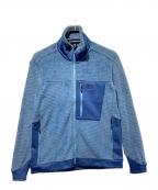 MOUNTAIN HARD WEARマウンテンハードウェア）の古着「YAMAP別注ポーラテックハイロフトグリッドジャケット」｜ブルー