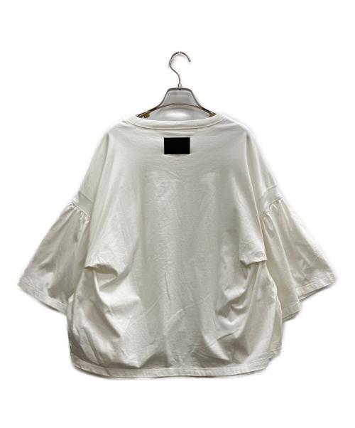 COGTHEBIGSMOKE（コグザビッグスモーク）COGTHEBIGSMOKE (コグザビッグスモーク) LAURA GATHERED SLV TOP ホワイト サイズ:Freeの古着・服飾アイテム