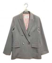 ARPEGE STORY（アルページュストーリー）の古着「ダブルジャケット」｜グレー