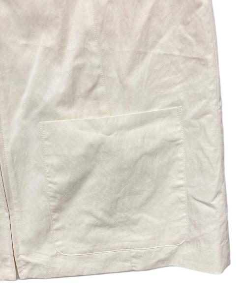 Conte（コンテ）Conte (コンテ) ジップ Vネックベスト ホワイト サイズ:記載なし（実寸サイズを参照ください）の古着・服飾アイテム