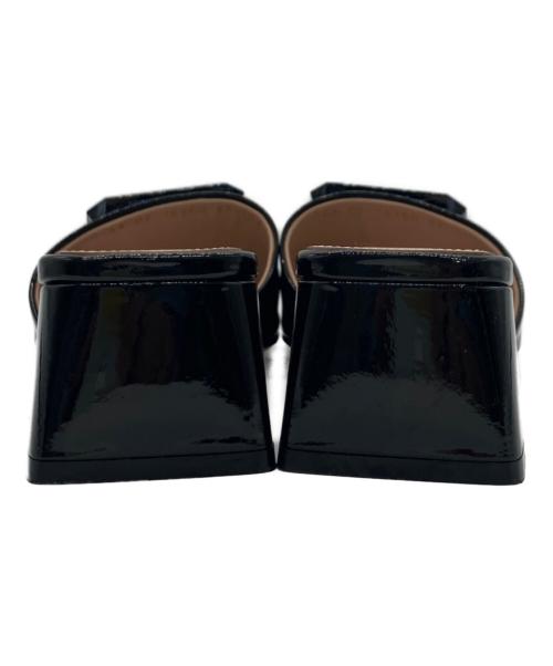 Gianvito Rossi（ジャンヴィト ロッシ）Gianvito Rossi (ジャンヴィト ロッシ) JAIPUR SLIDE ヒールサンダル ブラック サイズ:37の古着・服飾アイテム