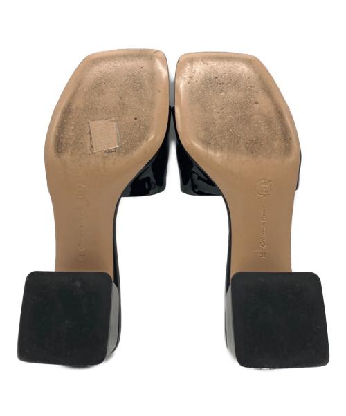 Gianvito Rossi（ジャンヴィト ロッシ）Gianvito Rossi (ジャンヴィト ロッシ) JAIPUR SLIDE ヒールサンダル ブラック サイズ:37の古着・服飾アイテム
