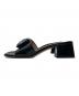 Gianvito Rossi (ジャンヴィト ロッシ) JAIPUR SLIDE ヒールサンダル ブラック サイズ:37：16000円