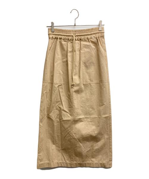 BEARDSLEY（ビアズリー）BEARDSLEY (ビアズリー) ハイウエストカーゴスカート ベージュ サイズ:Fの古着・服飾アイテム