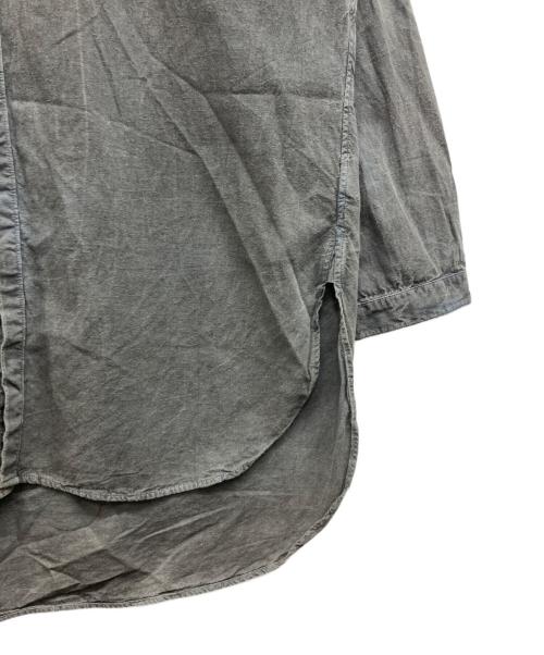 OUTIL（ウティ）OUTIL (ウティ) CHEMISIER BOUDES ランドカラーシャツ ブラック サイズ:3の古着・服飾アイテム