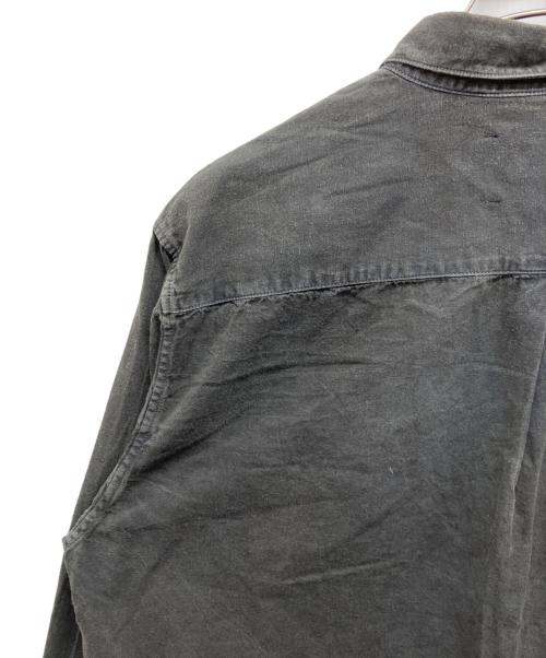 OUTIL（ウティ）OUTIL (ウティ) CHEMISIER BOUDES ランドカラーシャツ ブラック サイズ:3の古着・服飾アイテム
