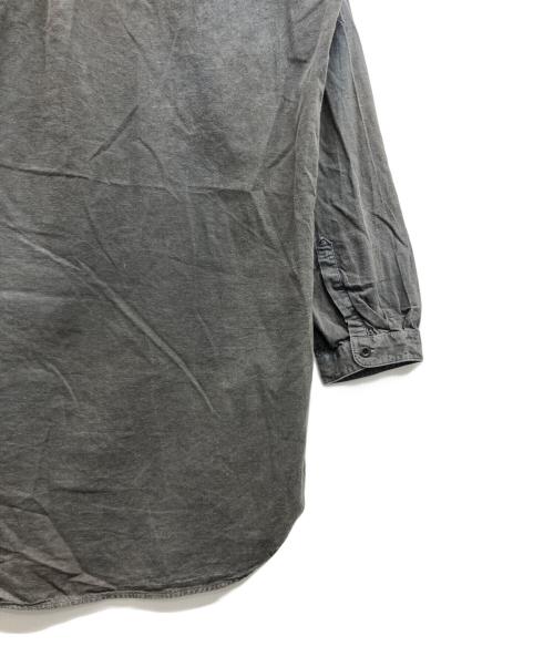 OUTIL（ウティ）OUTIL (ウティ) CHEMISIER BOUDES ランドカラーシャツ ブラック サイズ:3の古着・服飾アイテム