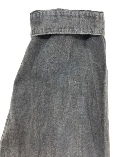 OUTIL（ウティ）OUTIL (ウティ) CHEMISIER BOUDES ランドカラーシャツ ブラック サイズ:3の古着・服飾アイテム