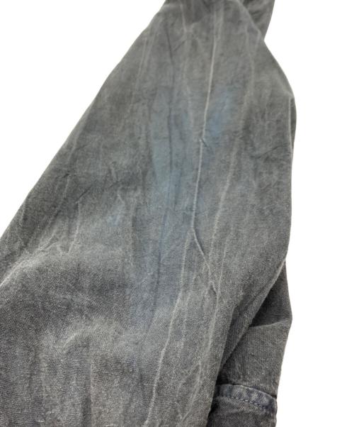 OUTIL（ウティ）OUTIL (ウティ) CHEMISIER BOUDES ランドカラーシャツ ブラック サイズ:3の古着・服飾アイテム