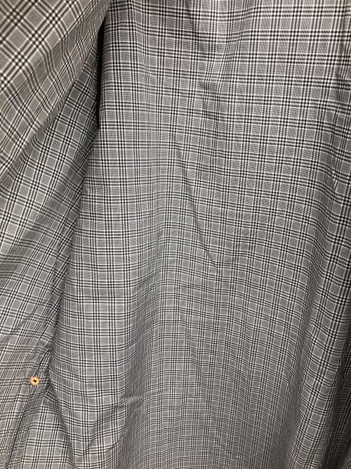 SUNSEA（サンシー）SUNSEA (サンシー) White BK Check GIGOLO Shirt 改（ホワイト　ブラック　ジゴロシャツ　改） ブラック サイズ:３の古着・服飾アイテム