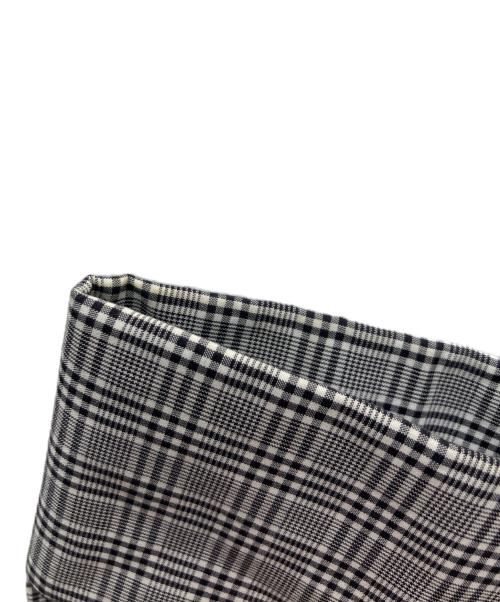 SUNSEA（サンシー）SUNSEA (サンシー) White BK Check GIGOLO Shirt 改（ホワイト　ブラック　ジゴロシャツ　改） ブラック サイズ:３の古着・服飾アイテム