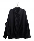 COMOLIコモリ）の古着「シルク スイングトップ」｜ネイビー