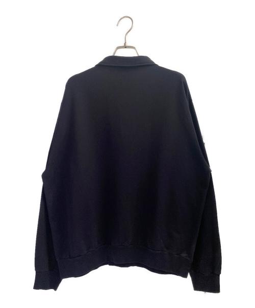 COMOLI（コモリ）COMOLI (コモリ) 23SS コットンシルクジャージハーフジッププルオーバー ネイビー サイズ:2の古着・服飾アイテム