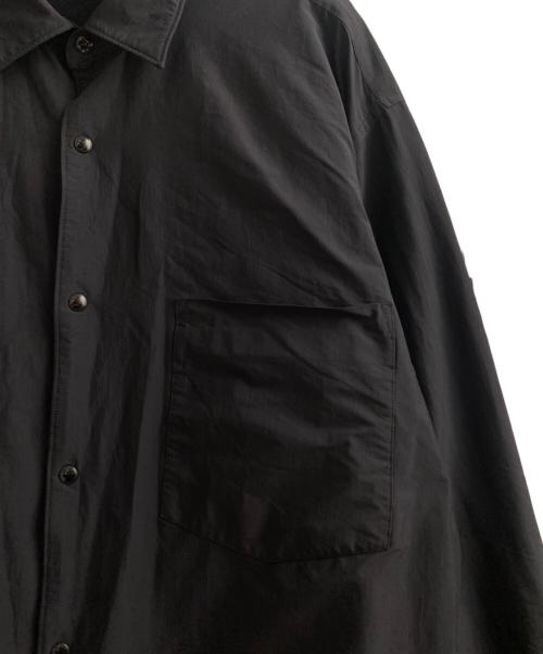COMOLI（コモリ）COMOLI (コモリ) ナイロン シャツジャケット ブラック サイズ:3の古着・服飾アイテム