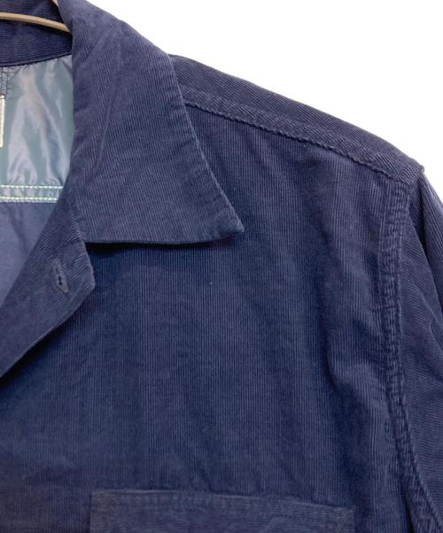 POST O'ALLS（ポストオーバーオールズ）POST O'ALLS (ポストオーバーオールズ) ベビーコーデュロイシャツ ネイビー サイズ:Lの古着・服飾アイテム