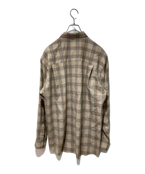 AURALEE（オーラリー）AURALEE (オーラリー) SUPER LIGHT WOOL CHECK SHIRTS ベージュ サイズ:４の古着・服飾アイテム