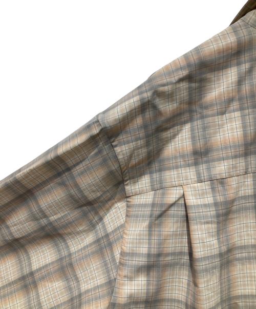 AURALEE（オーラリー）AURALEE (オーラリー) SUPER LIGHT WOOL CHECK SHIRTS ベージュ サイズ:４の古着・服飾アイテム