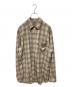 AURALEE（オーラリー）の古着「SUPER LIGHT WOOL CHECK SHIRTS」｜ベージュ