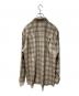 AURALEE (オーラリー) SUPER LIGHT WOOL CHECK SHIRTS ベージュ サイズ:４：30000円