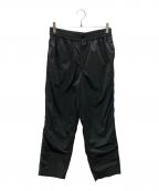 AUBETTオーベット）の古着「CUBE TEX NYLON ERASTIC TAPERED PANTS」｜チャコールグレー