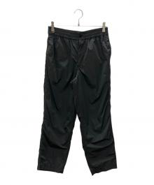 AUBETT（オーベット）の古着「CUBE TEX NYLON ERASTIC TAPERED PANTS」｜チャコールグレー