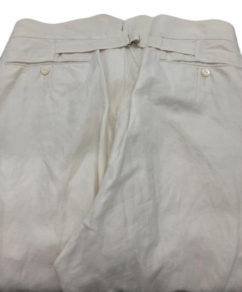 THE CIRCA BRAND（ザサーカブランド）THE CIRCA BRAND (ザサーカブランド) S201 A32 コットンリネン トラウザーズ ホワイト サイズ:Freeの古着・服飾アイテム