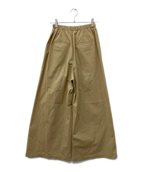 CHIEKO+（チエコプラス）CHIEKO+ (チエコプラス) cylinder wide pants ベージュ サイズ:36の古着・服飾アイテム